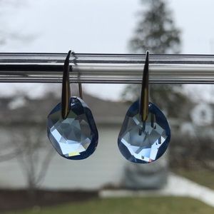 Blue Swarovski Crystal Earrings